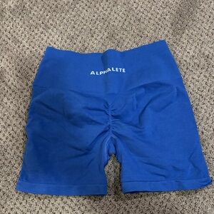 Alphalete Royal Blue High-Waisted Shorts